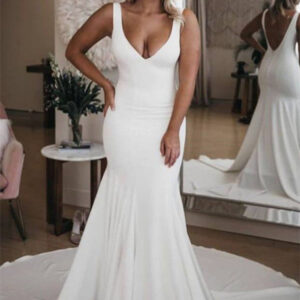 classic flower appliques sweetheart wedding dresses sleeveless showprettydress