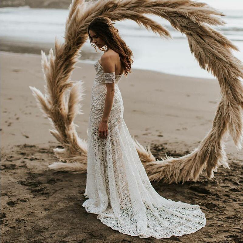 elegnat ivory strapless mermaid lace beach wedding dress online with lace bracelet showprettydress 4 elegnat ivory strapless mermaid lace beach wedding dress online with lace bracelet showprettydress 4