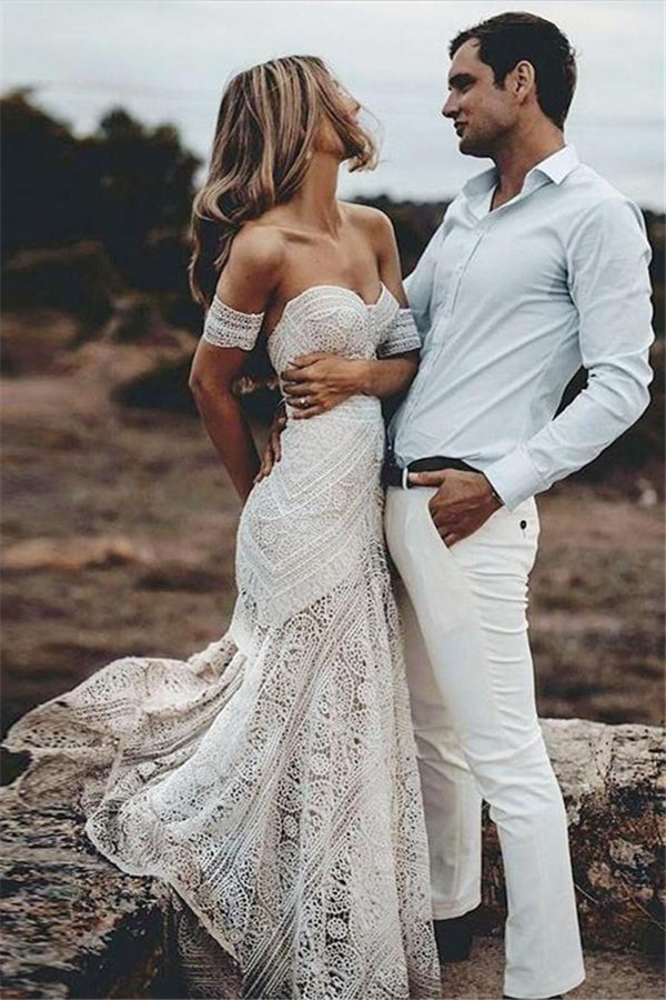 elegnat ivory strapless mermaid lace beach wedding dress online with lace bracelet showprettydress elegnat ivory strapless mermaid lace beach wedding dress online with lace bracelet showprettydress