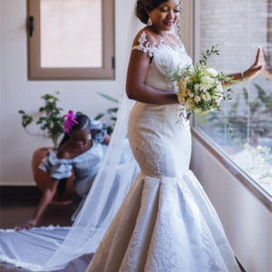 glamorous off the shoulderlace applique mermaid bridal wedding dresses showprettydress