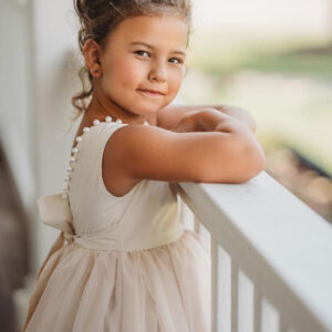 ivory jewel neck ankle length butterfly formal kids pageant flower girl dresses showprettydress