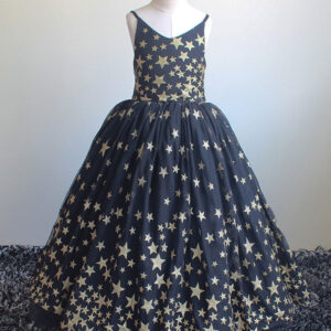jewel neck sleeveless formal kids pageant flower girl dresses showprettydress