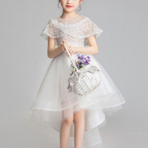 jewel neck tulle sleeveless asymmetrical princess embroidered kids party dresses showprettydress