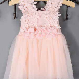kids tutu lace applique peach beading short dinner party dresses showprettydress