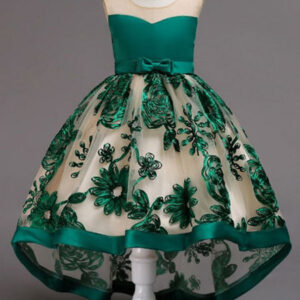 lace high low kids formal asymmetrical little girls social party dress showprettydress