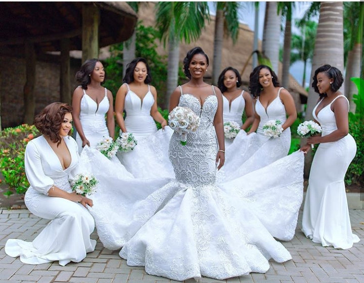 luxurious beaded lace mermaid sweetheart wedding dresses spaghetti straps appliques bridal gowns showprettydress 7 luxurious beaded lace mermaid sweetheart wedding dresses spaghetti straps appliques bridal gowns showprettydress 7